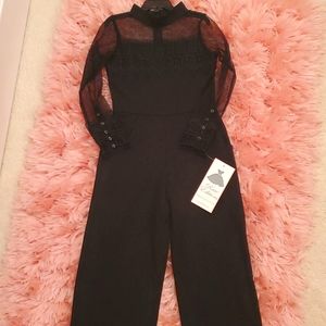 NEW Girls Black Jumpsuit Size 7